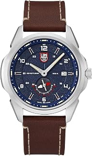 Atacama Adventurer Field XL.1763 Mens Watch 42mm - Adventure Watch in Brown/Silver Date Function 200m Water Resistant Sapphire Glass