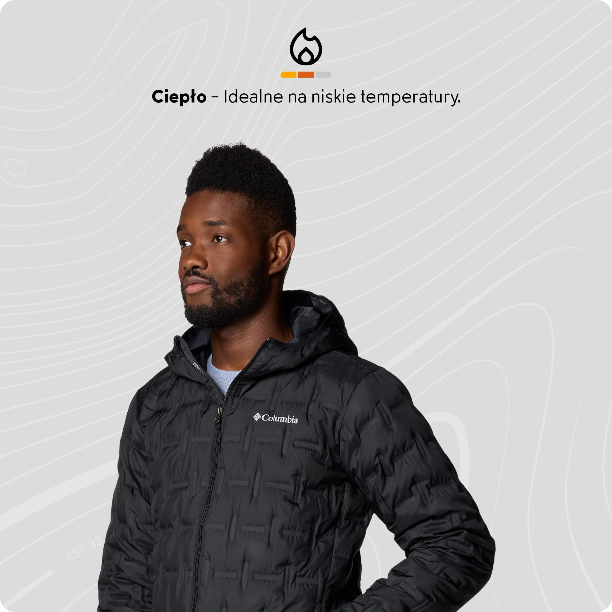 Columbia Męska kurtka puchowa z kapturem Delta Ridge™ II (1 szt.)