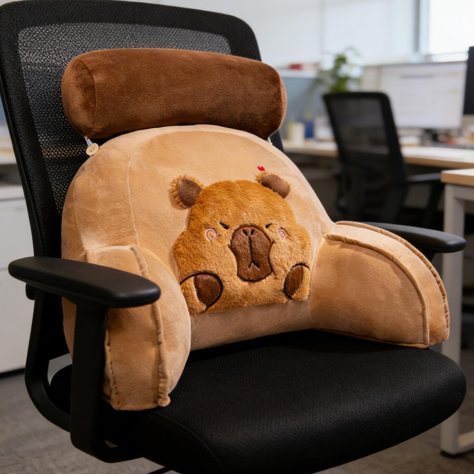 Générique Cuscino da lettura per letto, cuscino ergonomico con design adorabile di Capybara, cuscino da salotto , supporto lombare, cervicale, , TV, pavimento relax