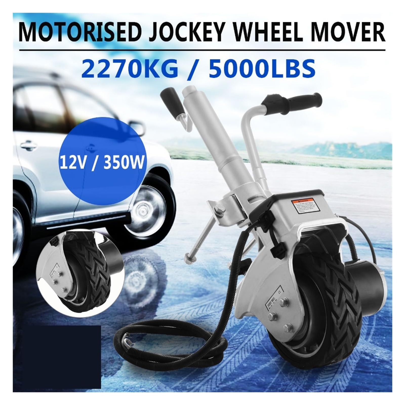 Zmotoryzowany Podnośnik Do Przyczepy 12 V Rv Mover Dolly Electric Easy Trailer Do Zaczepiania