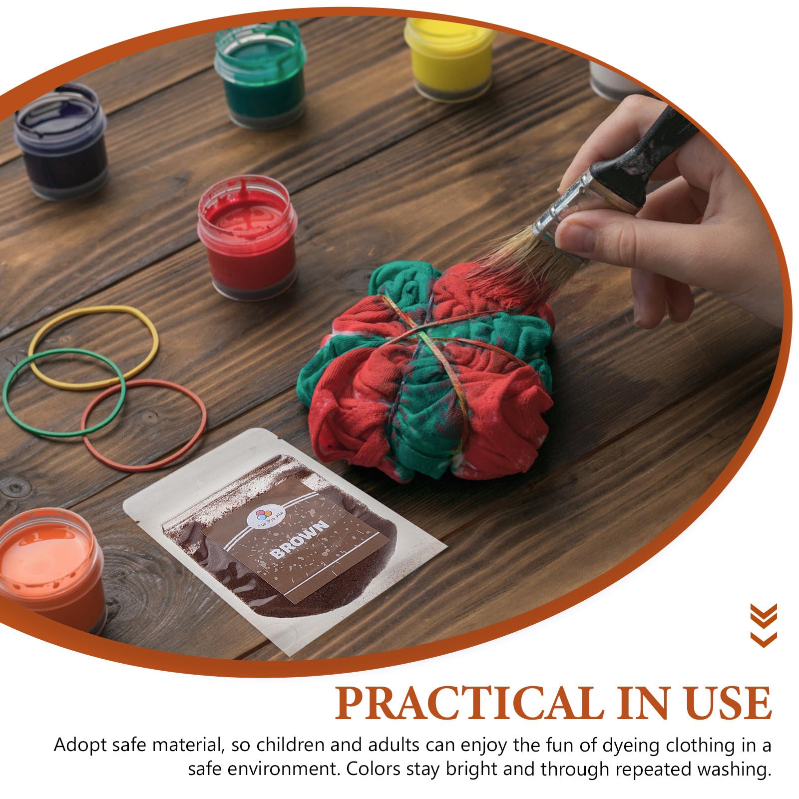 Toddmomy Kit de teñido tie-dye de 24 piezas, 24 colores, juego de tintes en | Tinte en polvo de colores para camisetas y textiles de algodón, perfecto para manualidades infantiles y actividades de