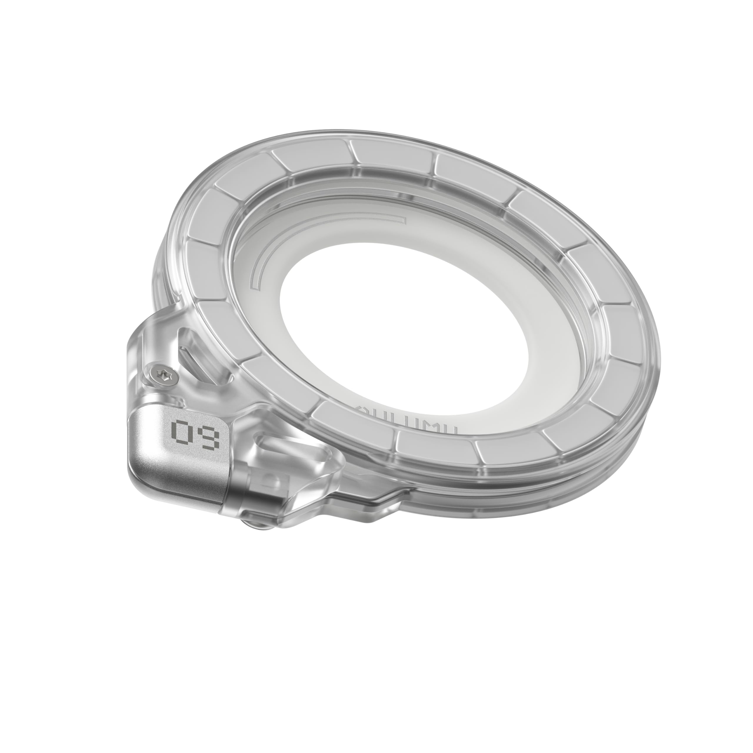 Aulumu G09 Ghost Infinite MagSafe Ring Halterung 360° Drehung Handy Ständer und Griff N52 Doppelseitige Magnetische Fingerhalter Handyhalterung, Mattiertes Transparentes PC, Ghost Transparent