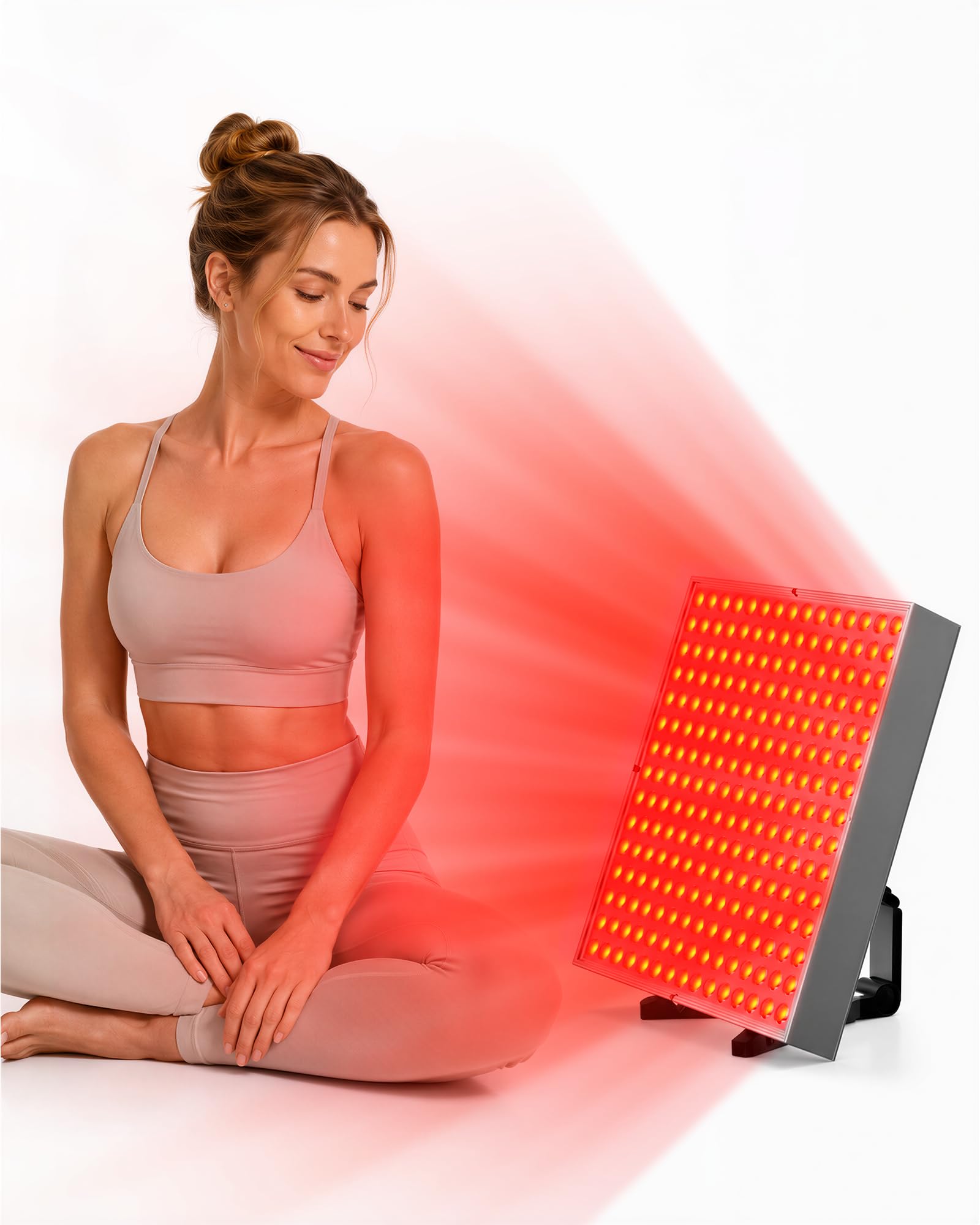 KTS Rotlicht Therapie Gerät,113PCS 660NM Rotlichtlampe&112PCS 850NM Kalte Laser,45W Infrarotlampe zur Lockerung von Muskeln und Linderung von Verspannungen,Verstellbarer Ständer,Augenschutzbrillen