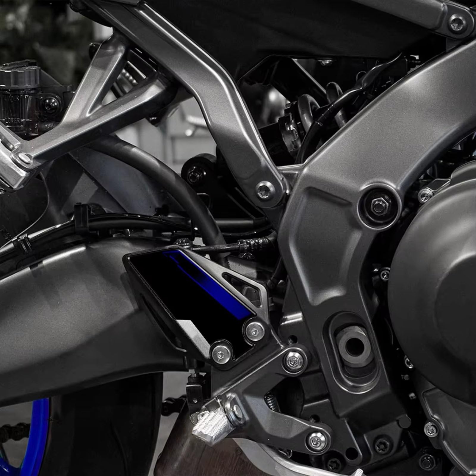 Compatibile Con Yamaha Per MT-09 Per SP 2024-2025 Carbon Look 3D Gel Moto Tallone Del Piede Protector Adesivo Impermeabile Antiscivolo Serbatoio(Gray)