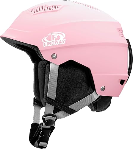 Findway Casco de esquí, compatible con gafas, casco de snowboard a prueba de golpes y ligero para deportes de nieve para hombres, mujeres y jóvenes
