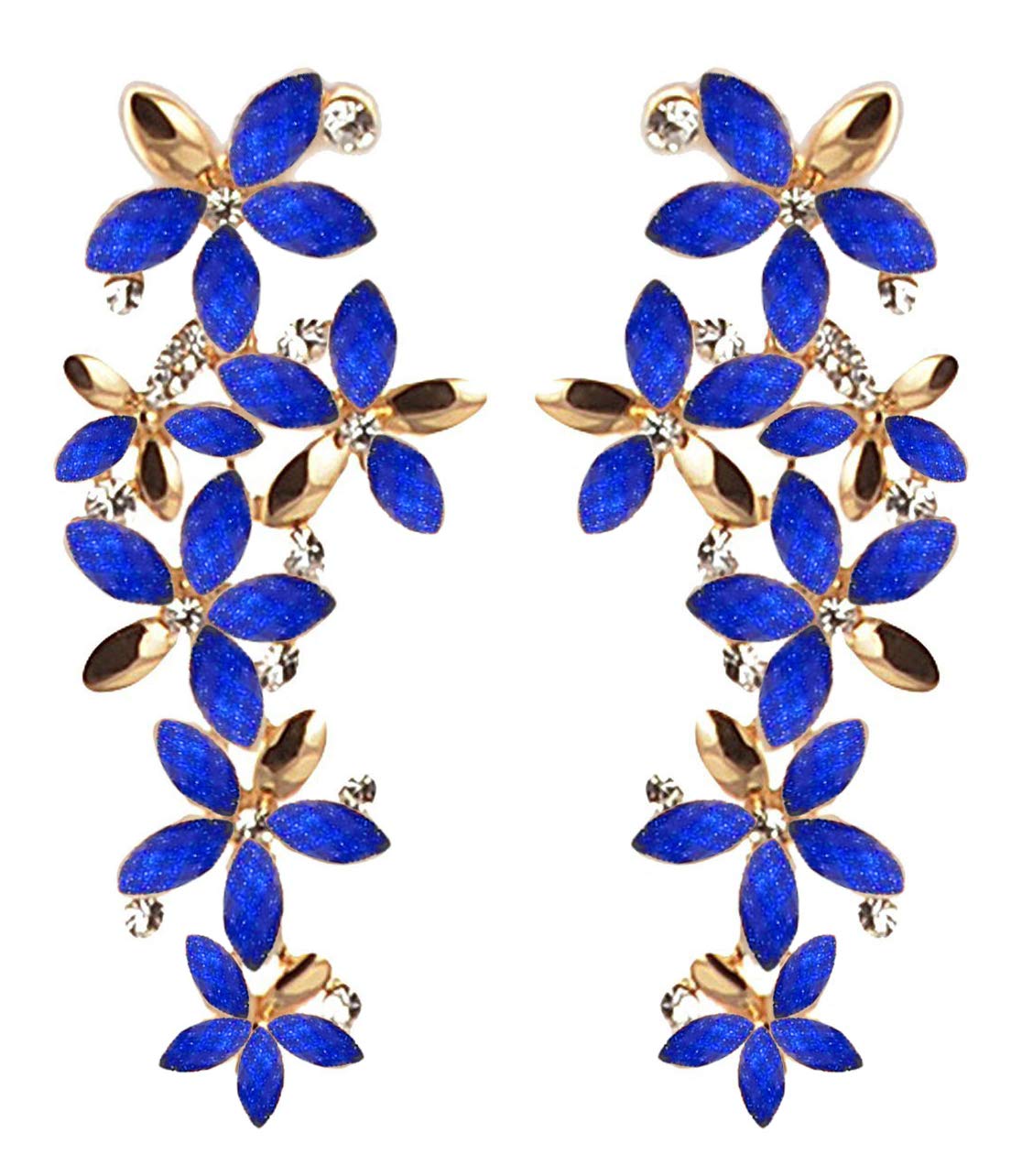 YouBella Jewellery Designer Hanging Earrings for Girls and Women (Blue) (B07MD3BZDT) Amazon Price History, Amazon Price Tracker