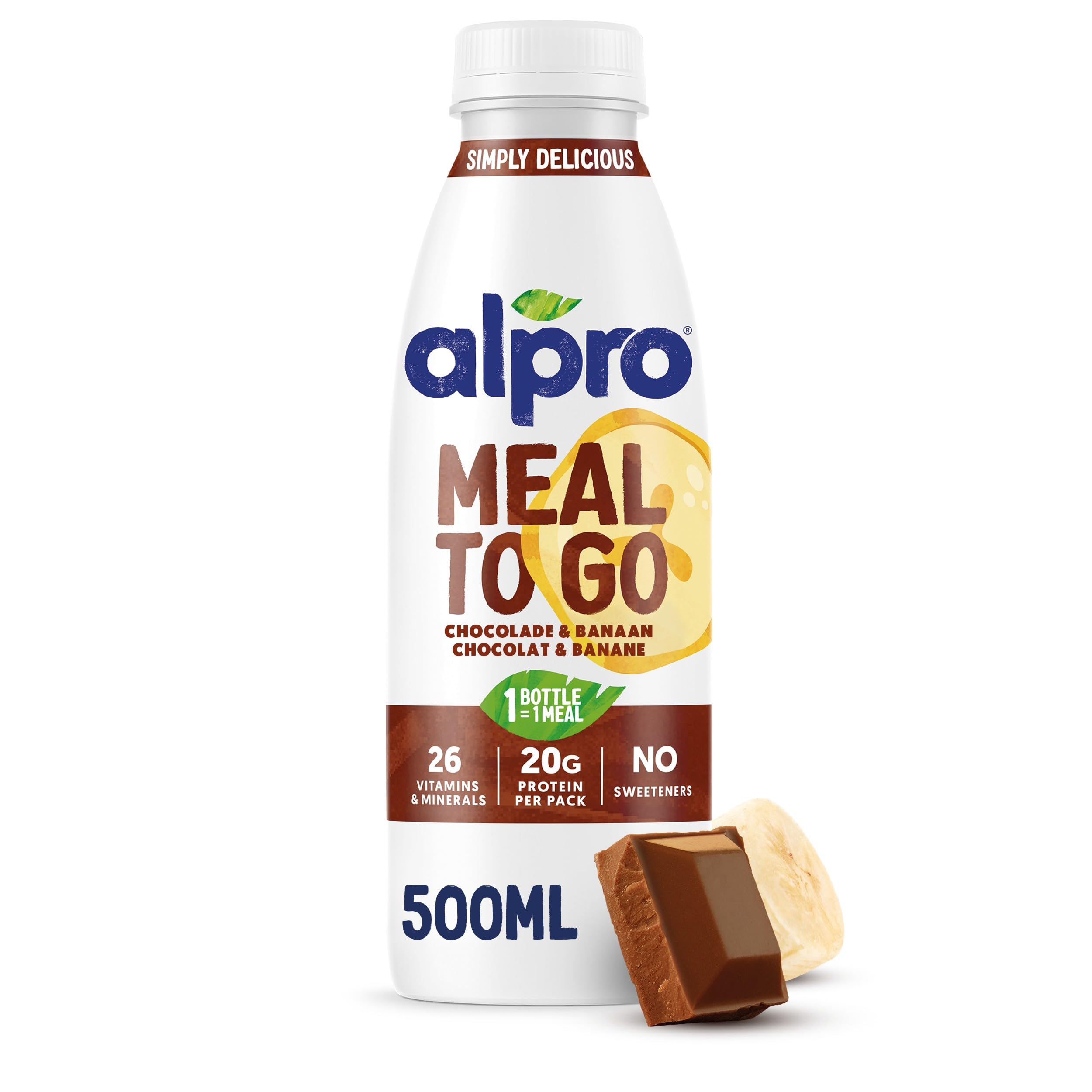 ALPRO Meal To Go Drink Choco-Banane 500ml 6 Stuks Multipack