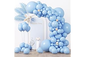130 pcs Sky Blue Balloons
