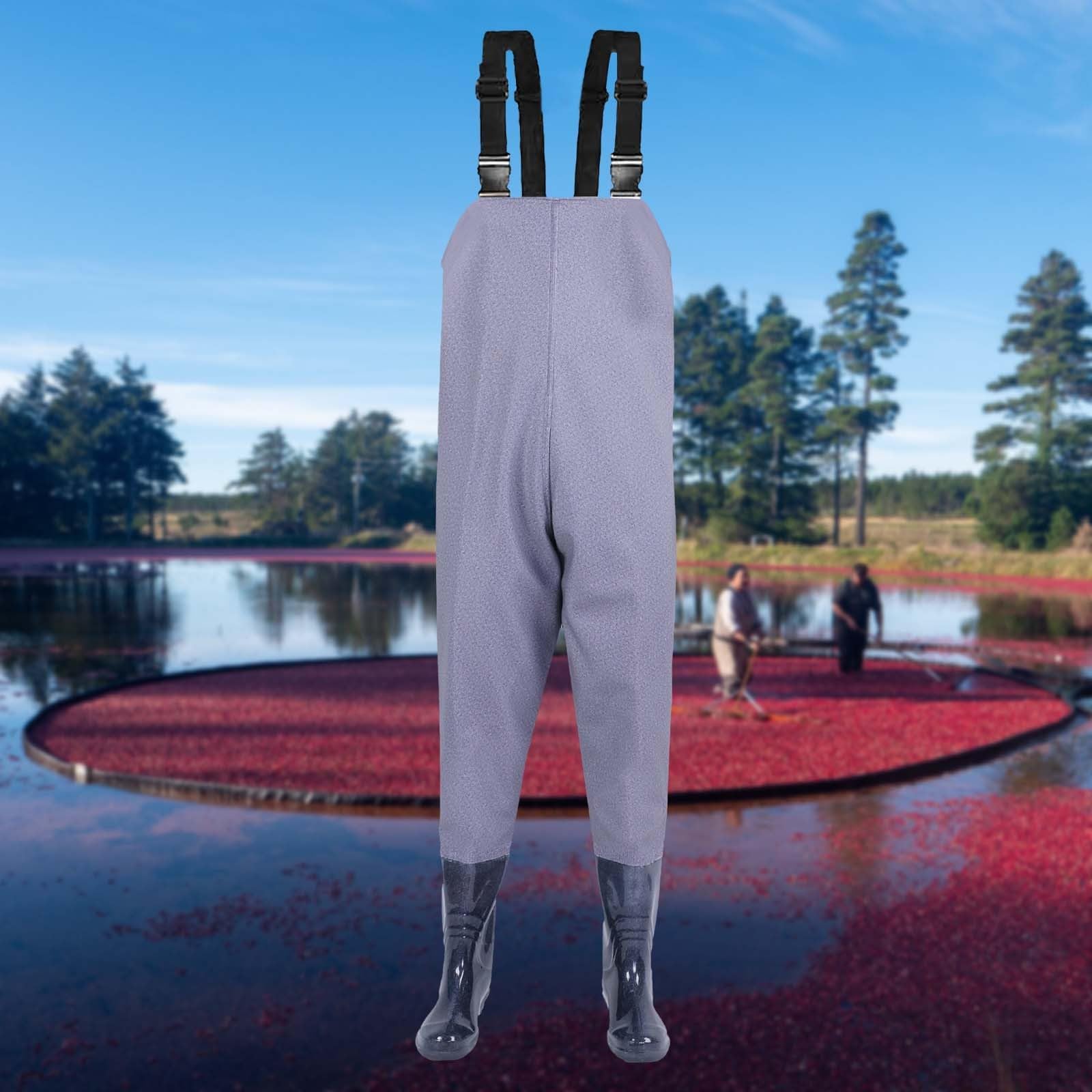 Tuta da pesca da uomo Salopette impermeabili per uomo Pantaloni di un pezzo con trampolieri Stivali da pesce Traspirante Trampolieri Crosswater Tute Bretelle Giacca Cinghie Tute Sportive Bretelle