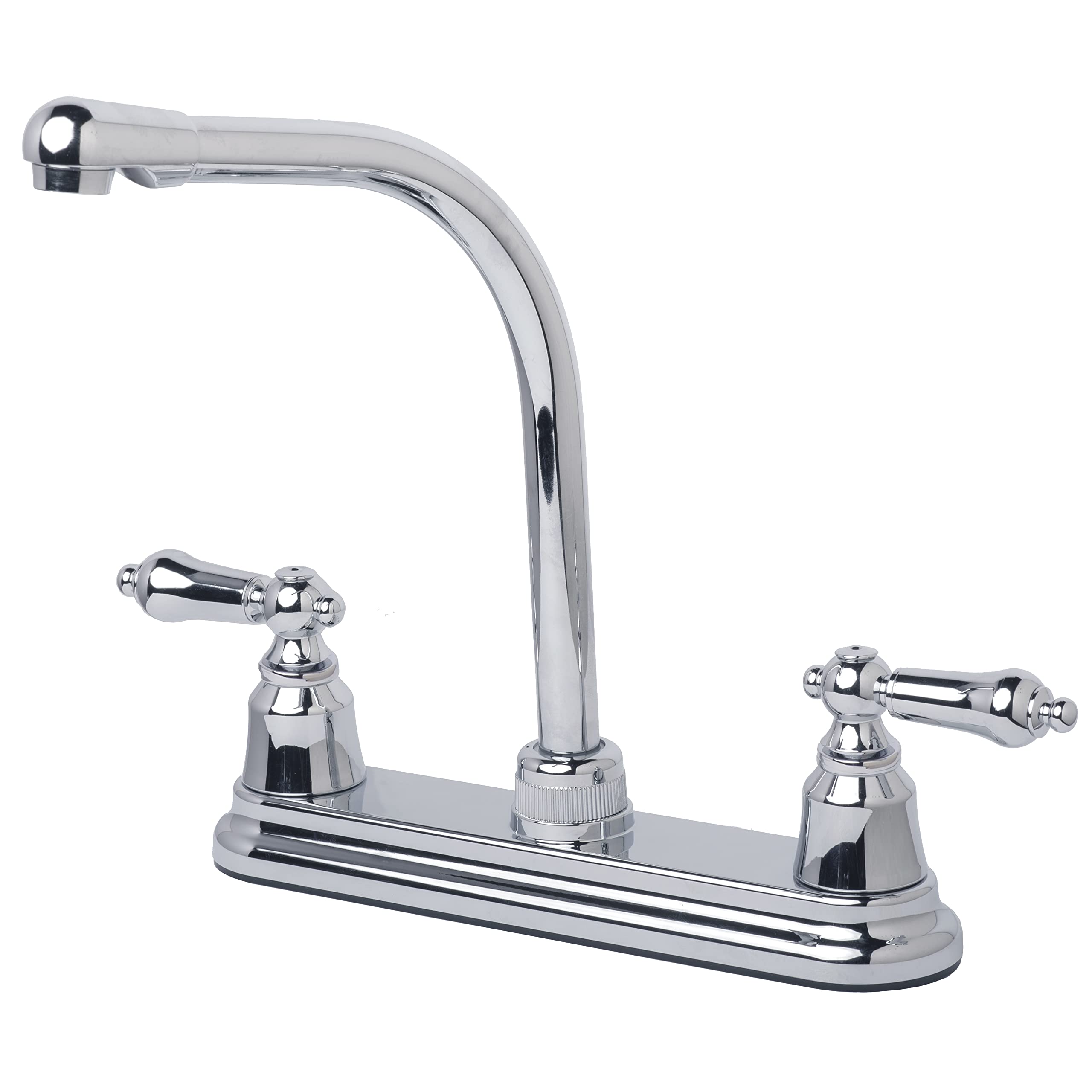 Laguna Brass 1204CP RV/Motorhome Two Handle Non-Metallic High Rise Swivel Kitchen Faucet Chrome Finish