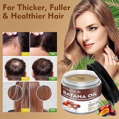 Miniatura 4 de YTDJ Aceite de batana crudo para el crecimiento del cabello de Honduras, 4 onzas, aprobado por el Dr. Sebi, 100% natural para el crecimiento del