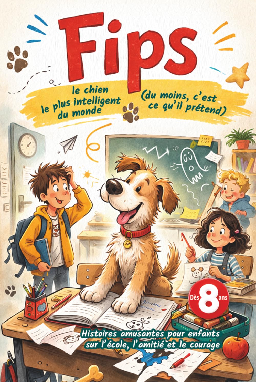 Fips - le chien le plus intelligent du monde (du moins, c’est ce qu’il prétend): Histoires amusantes pour enfants sur l’école, l’amitié et le courage