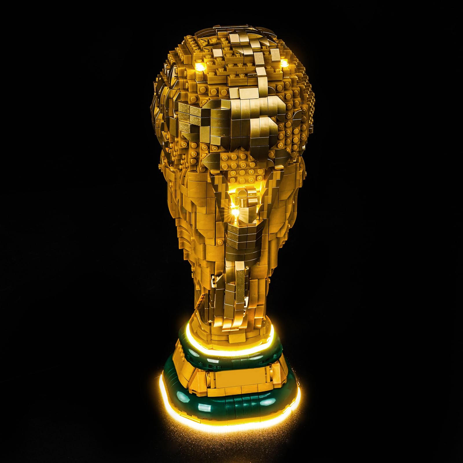 Juego de luces LED compatible con Lego FIFA World Cup Official Trophy 43020 (no modelo), juego de iluminación decorativa compatible con Lego 43020 FIFA World Cup Official Trophy