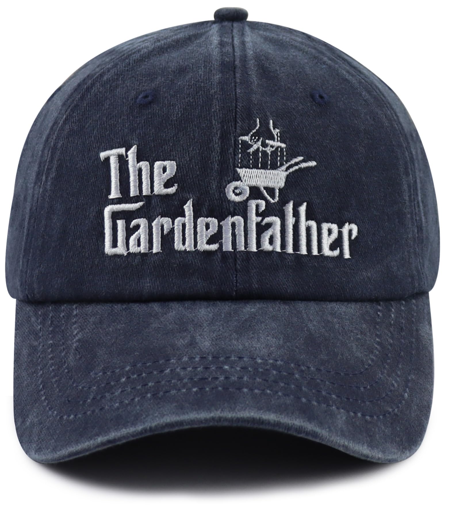 Wsaztulp The Garden Father Hat for Men, Funny Adjustable Cotton Embroidered Gardeners Dad Baseball Cap