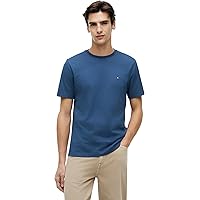 Tommy Hilfiger Uomo T-Shirt Maniche Corte Seasonal Solid Tee con Scollo Rotondo