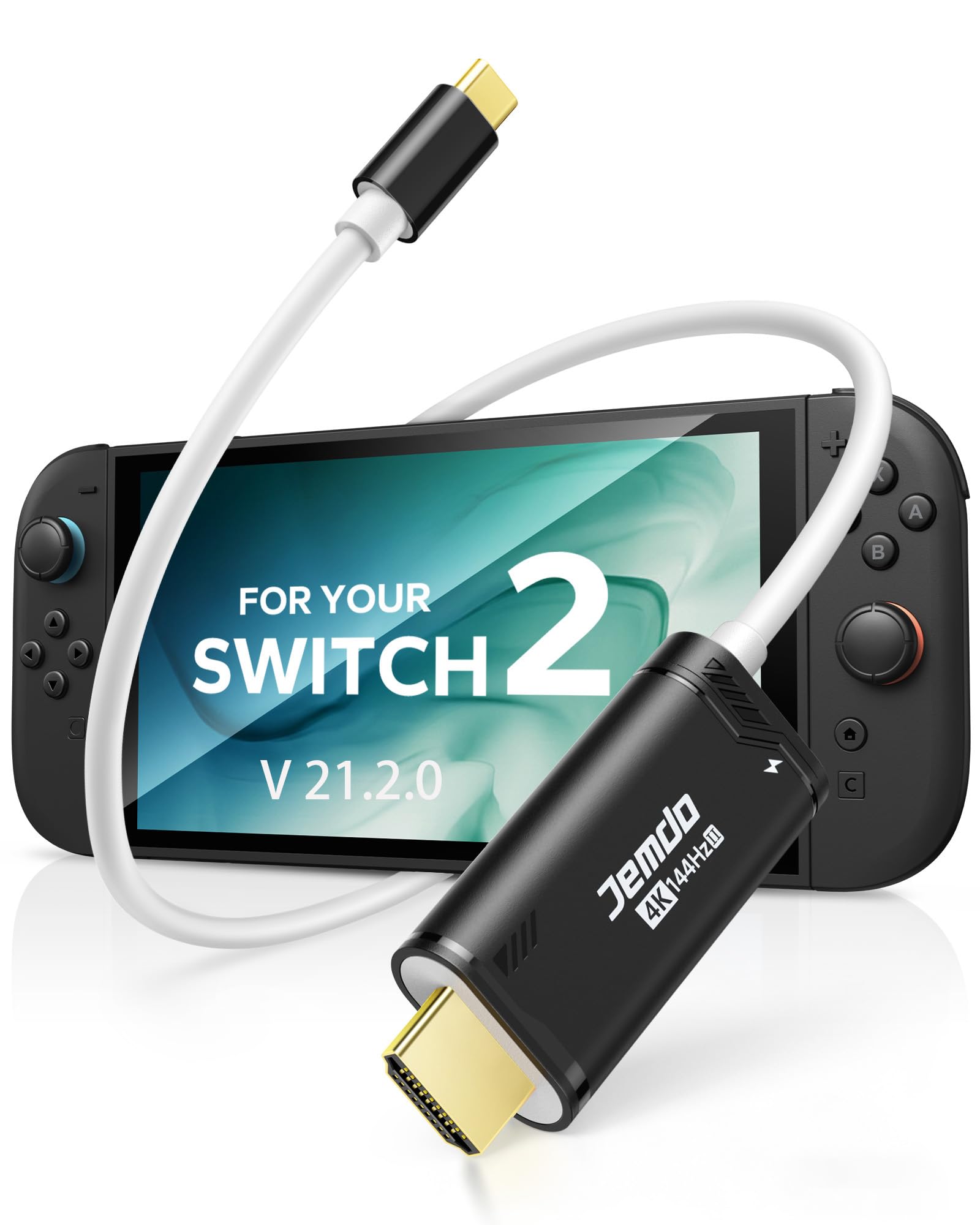Amazon | JEMDO Switch 2 ドック付き HDMI変換ケーブル【2026年新登場