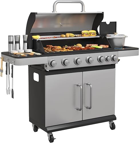 Vicllax VICLLAX-6B-Side grill, Black+Silver