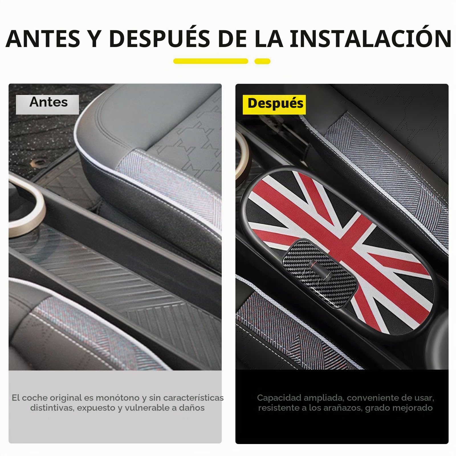Caja de almacenamiento para consola central, organizador de reposabrazos, bandeja para Mini Cooper Aceman J01 J05 2024 2025, transmisión automática, accesorios, compartimento en la consola