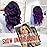 Long Ombre Purple Wig for Women 26Inch Mixed Dark Purple Wavy Curly Hair Wigs Synthetic Hair Replacement Wig Heat Resistant Hair Wig for Daily Party Use(26\'\' Dark Purple)