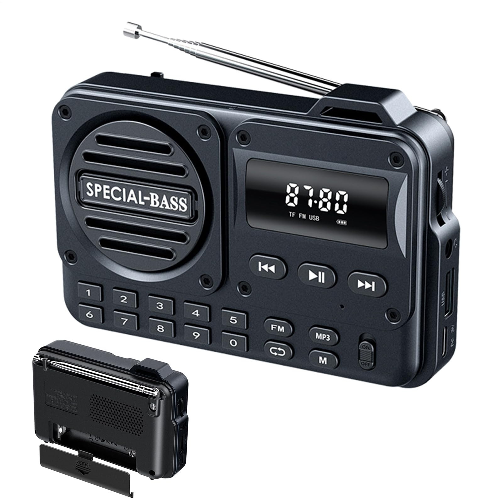 Radio Portatile - Schermo LED Buona Ricezione | Radio Meteo,Per Donne Uomini Adolescenti Senior Fidanzata Amico Viaggio di Affari Interni Esterni Scuola Strada Trip