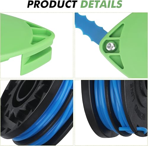 Miniatura 5 de THTEN 29242 29082 - Cabezal de cuchillas de recortadora compatible con Greenworks 24V 40V 21052 29272 y 21212 cortadoras eléctricas de cuerda 16