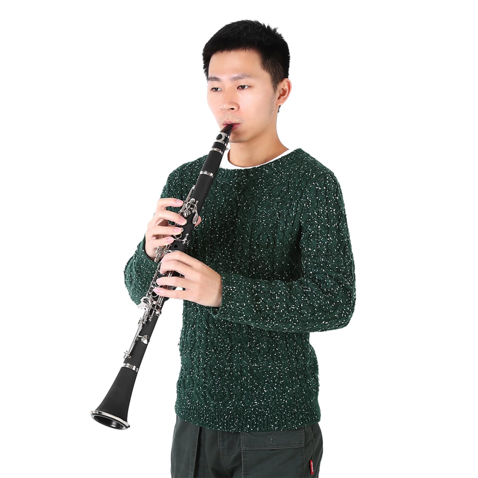 Generic Clarinetto in Bachelite con Tono B Discendente a 17 Tasti per Prestazioni Audio Fluide Nelle Bande Musicali