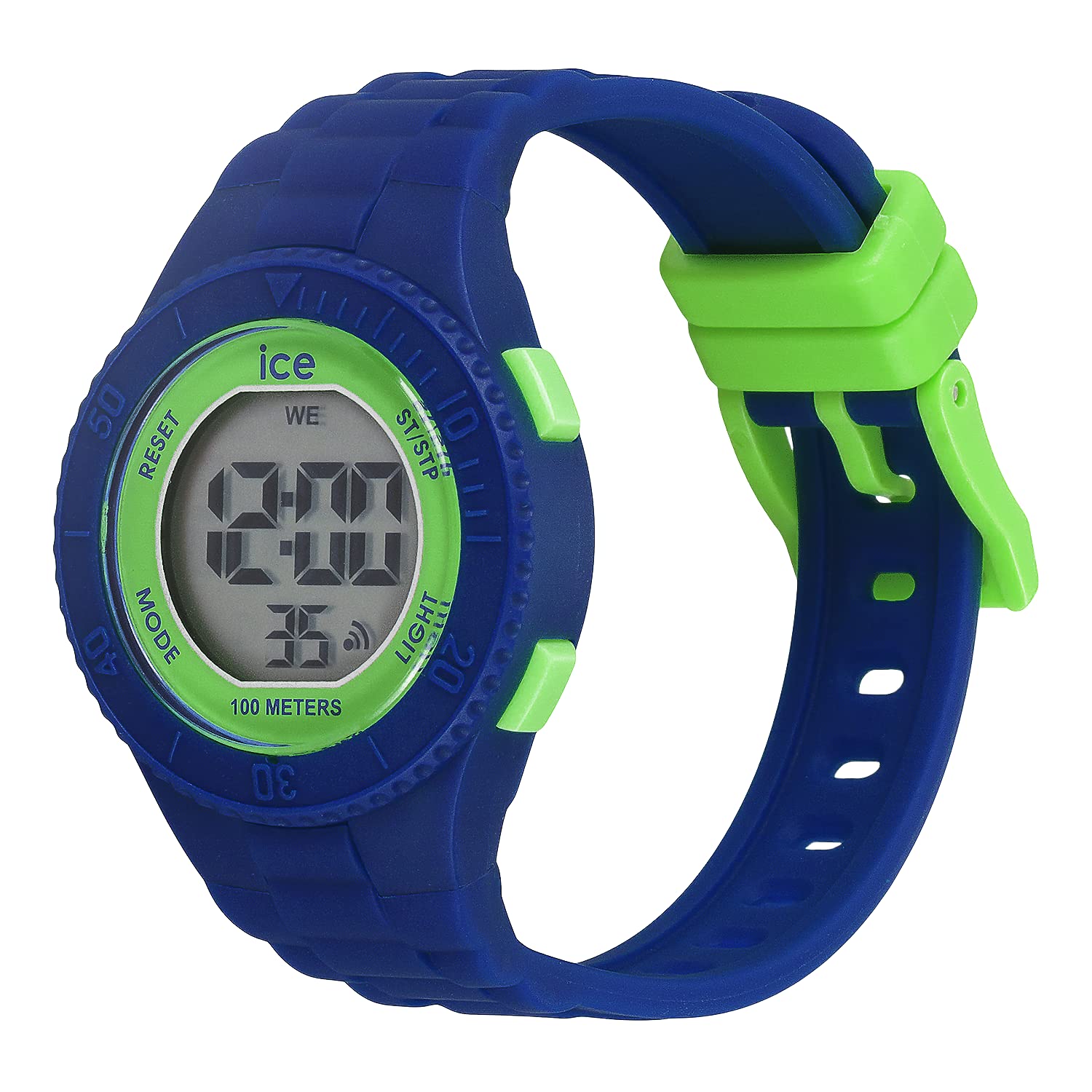 Ice-Watch - ICE digit Dino - Chłopięcy niebieski zegarek z plastikowym paskiem - 021006 (Extra small)