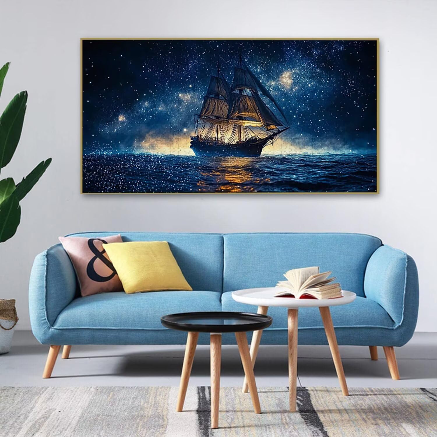 Niebiańskie żagle - Puzzle 1312 elementów dla dorosłych - Puzzle DIY, kreatywna rozrywka, nowoczesna sztuka, klasyczne puzzle dla dorosłych i młodzieży w wieku 12 lat, pomysł na prezent dla mężczyzn i