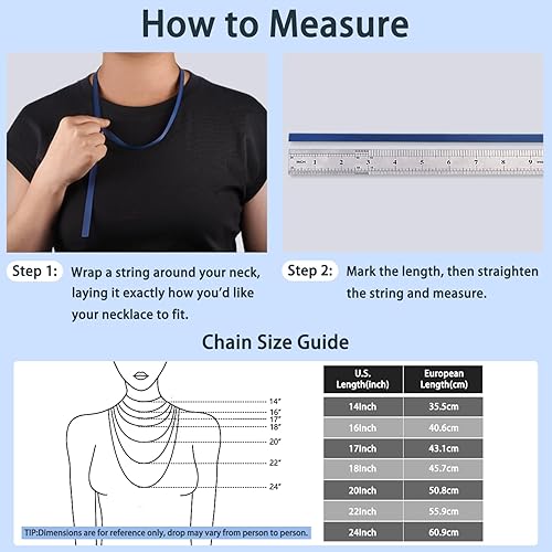 Miniatura 3 de Jewlpire - Collar de Cadena de Plata de Ley 925 Chapada en Oro de 18K para Mujeres y Niñas, Cadena de Eslabones de 0.031 Pulgadas con Cierre de