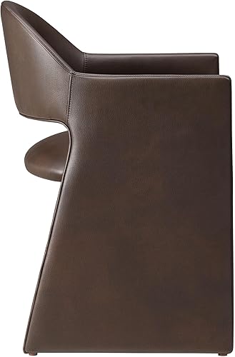Miniatura 6 de Modway Talia - Sillón de comedor de cuero vegano en color espresso Espresso,Toast,https://www.amazon.com/dp/undefined