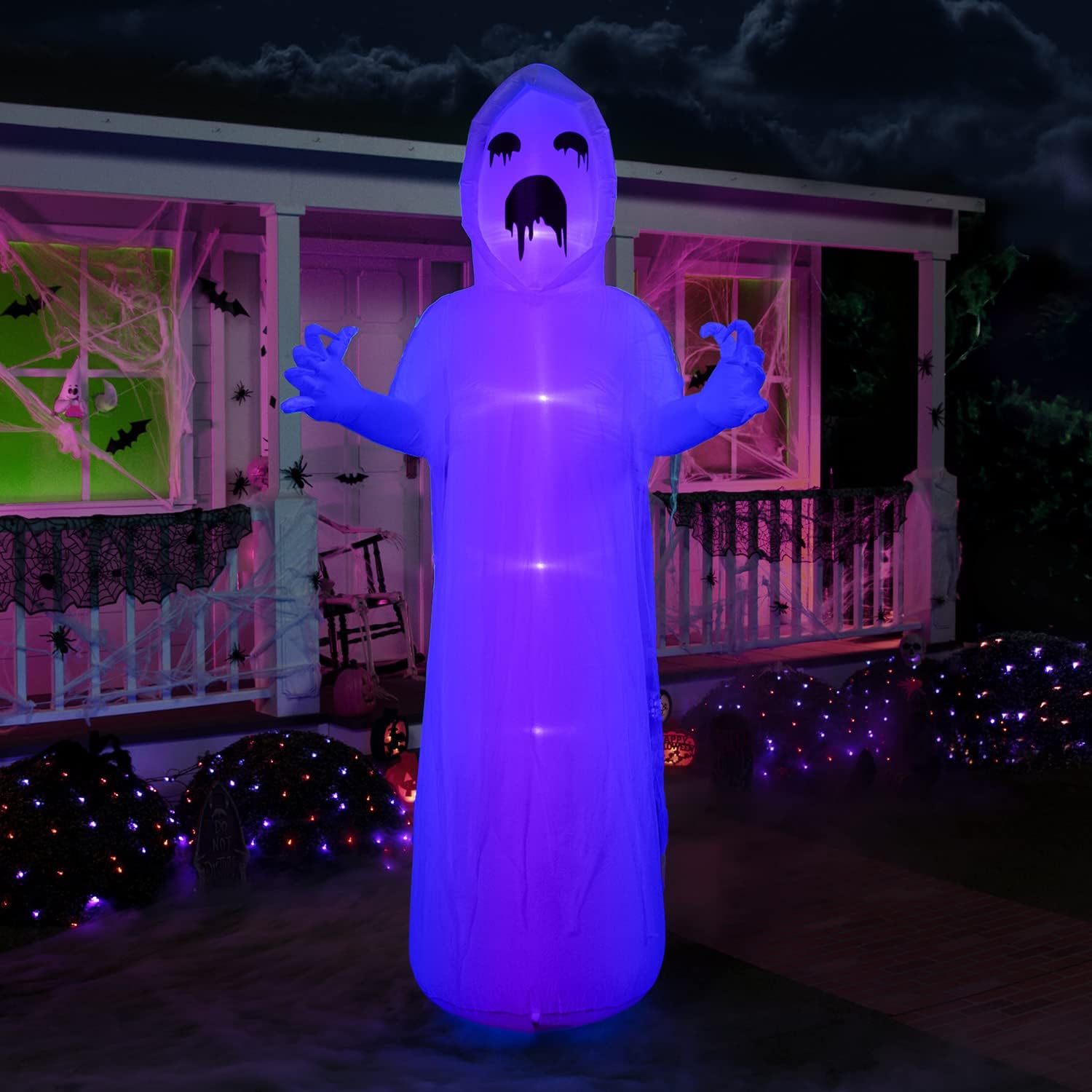 Joiedomi 9 FT Tall Halloween Inflatable Spooky Scary Horror Ghost Inflatable Yard Decoration with Build-in LEDs Blow Up Inflatables for Halloween Party Indoor, Outdoor, Yard, Garden, Lawn Decorations