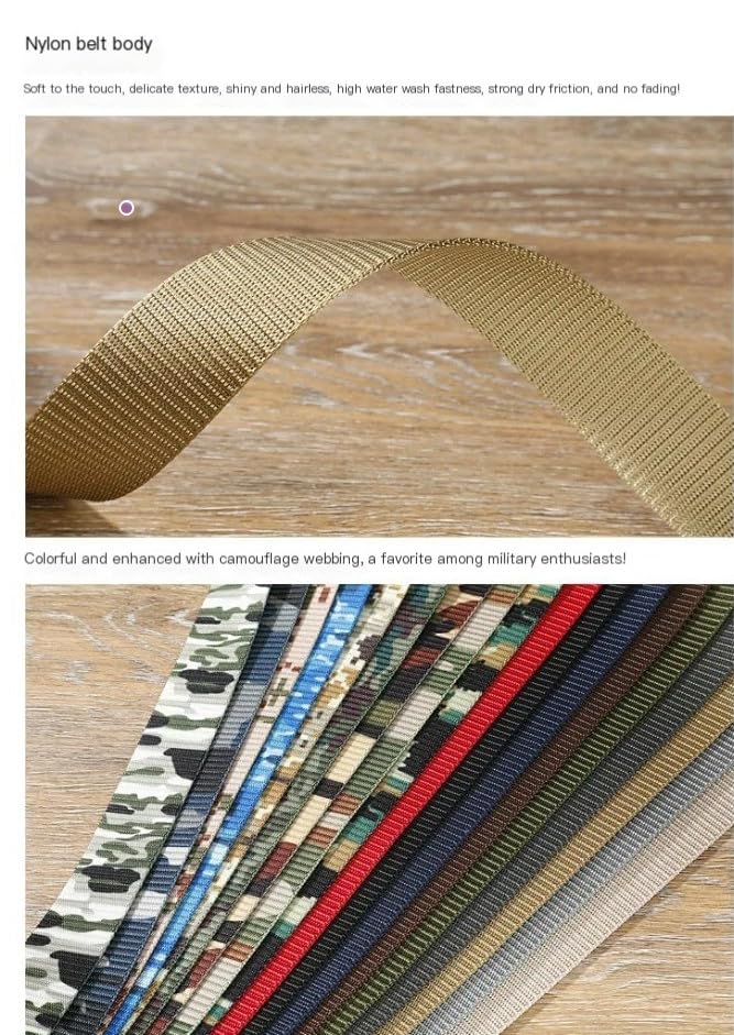 Women Automatic Buckle Camo Nylon Canvas Casual Athletic Belt For Outdoor Training Hiking Overalls Jeans2