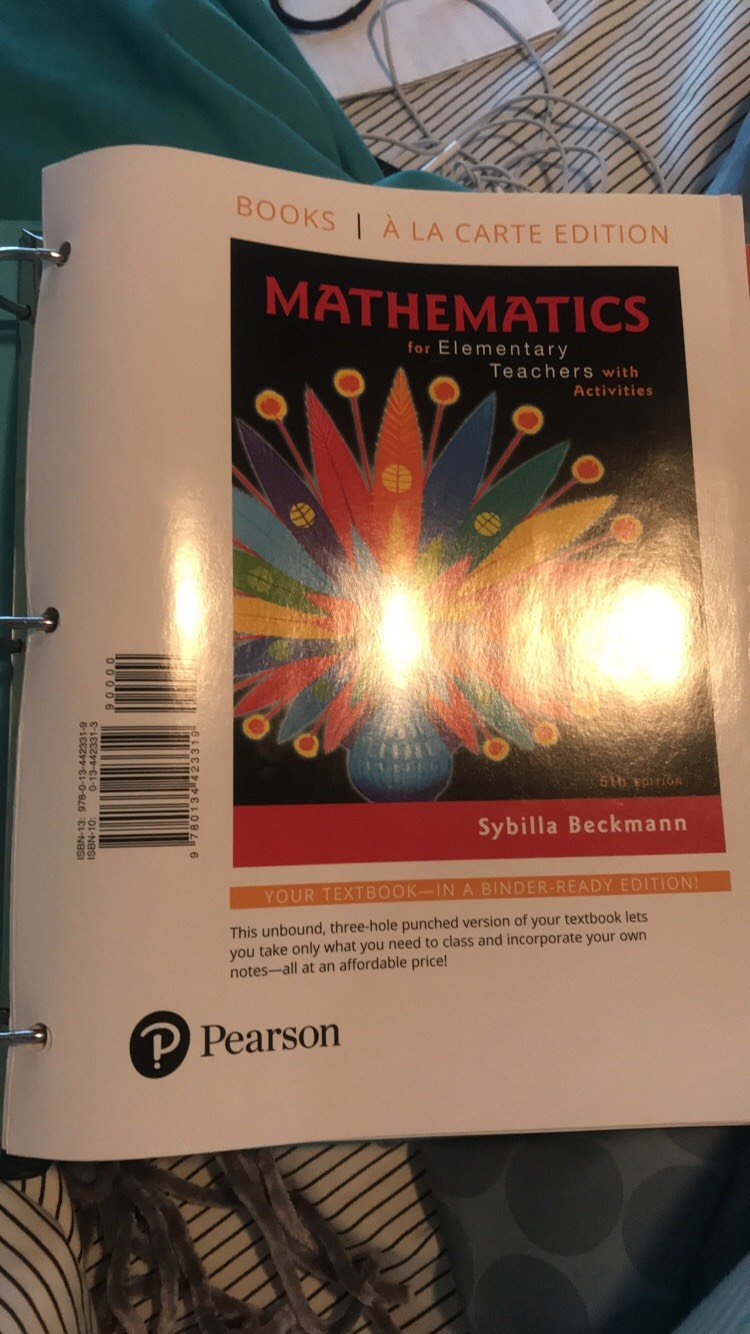 Mathematics for Elementary Teachers with Activities, Loose-Leaf Edition Plus Mylab Math -- 24 Month Access Card Package Printed Access Code – Big Book, 11 June 2017