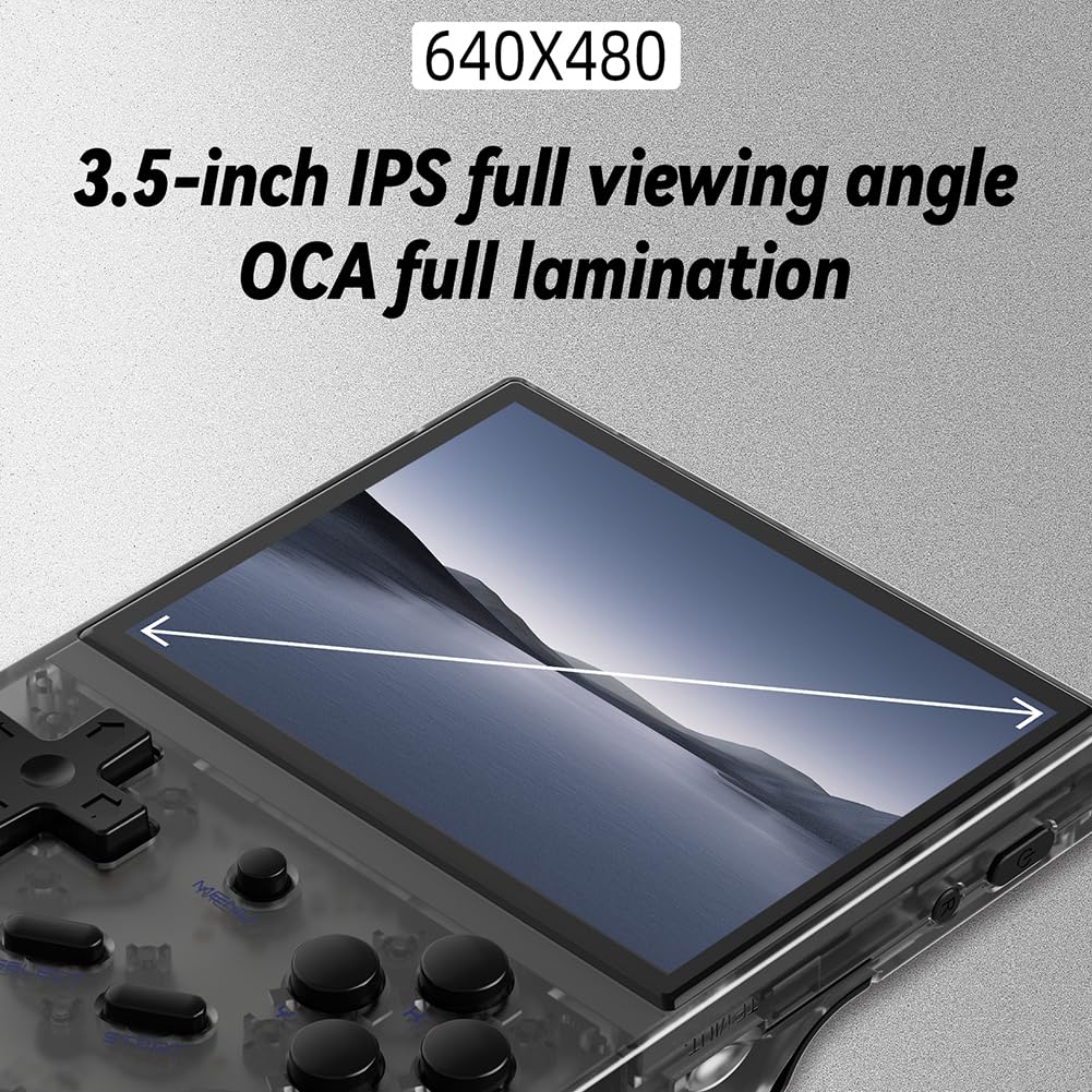 2024 Nuova console di gioco portatile RG35XX aggiornata, 3,5 pollici 64G/192G Retro Game Player portatile, supporta Linux e Garlic Dual System, supporta l'uscita TV HDMI 64G