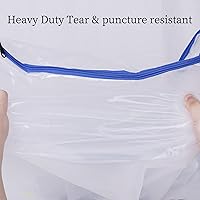 Vista 4 de Crib Mattress Storage Bag with Zipper -4 Mil Plastic Waterproof Crib Mattress Bag for Moving and Storage