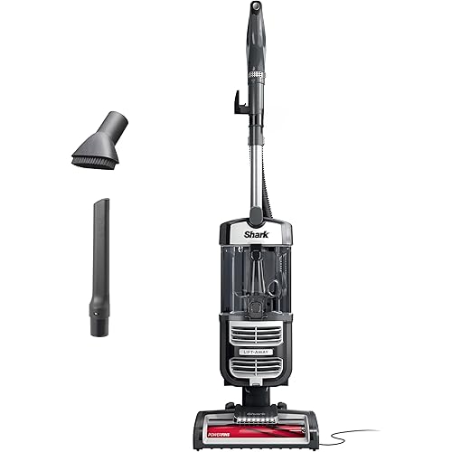 SHARK UV730 Navigator Lift-Away Upright Vacuum, PowerFins HairPro Self-Cleaning Brushroll, HEPA Filter with Anti-Allergen Technology, LED Headlights, Swivel Steering, Gray