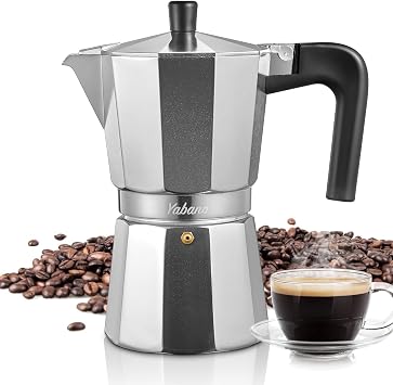 Yabano Stovetop Espresso Maker 9 Cup Italian Moka Coffee Pot