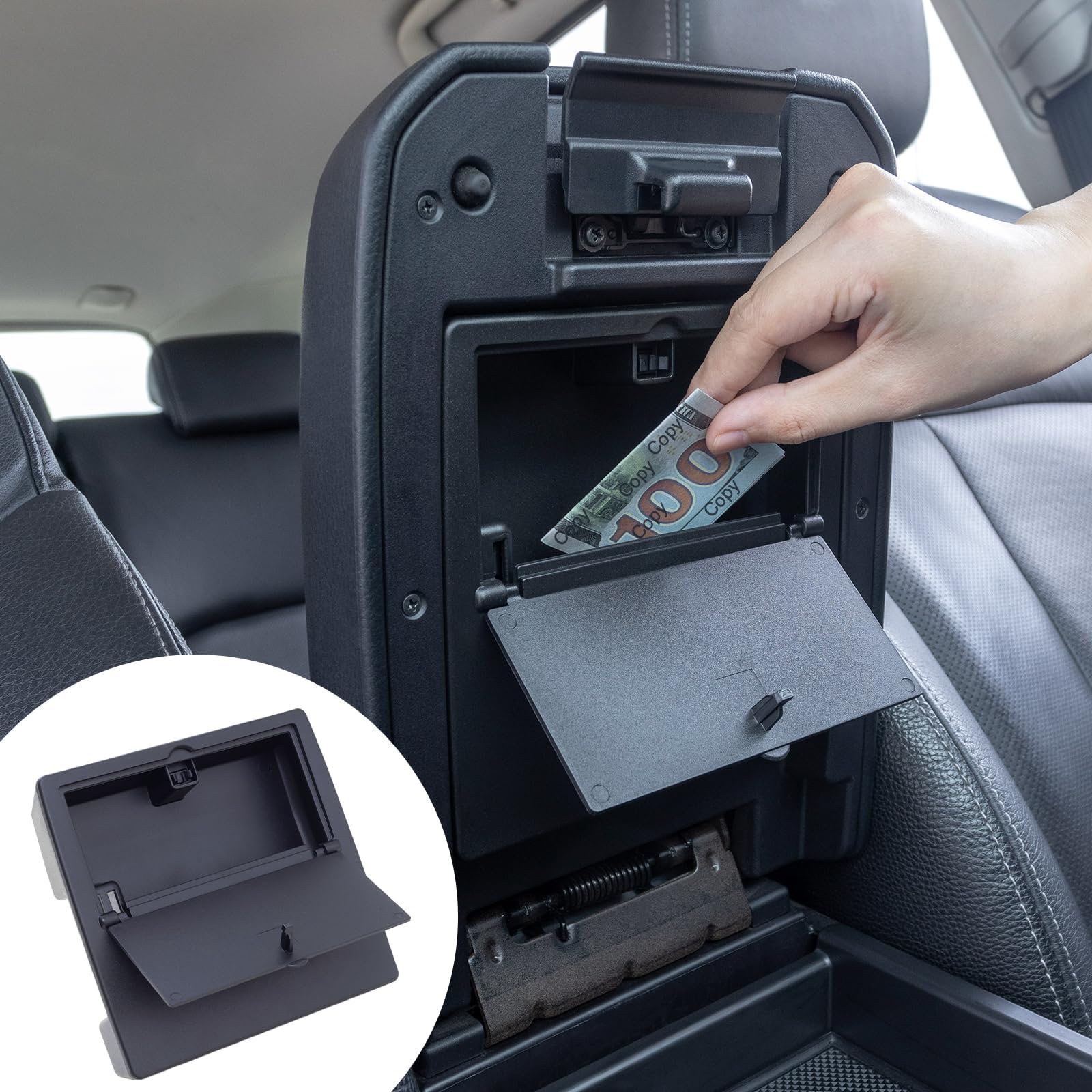 JKCOVER compatible with Tacoma Center Console Hidden Organizer