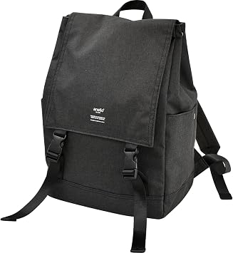 anello Women Flap Backpack, Black Black 19-3911tcx