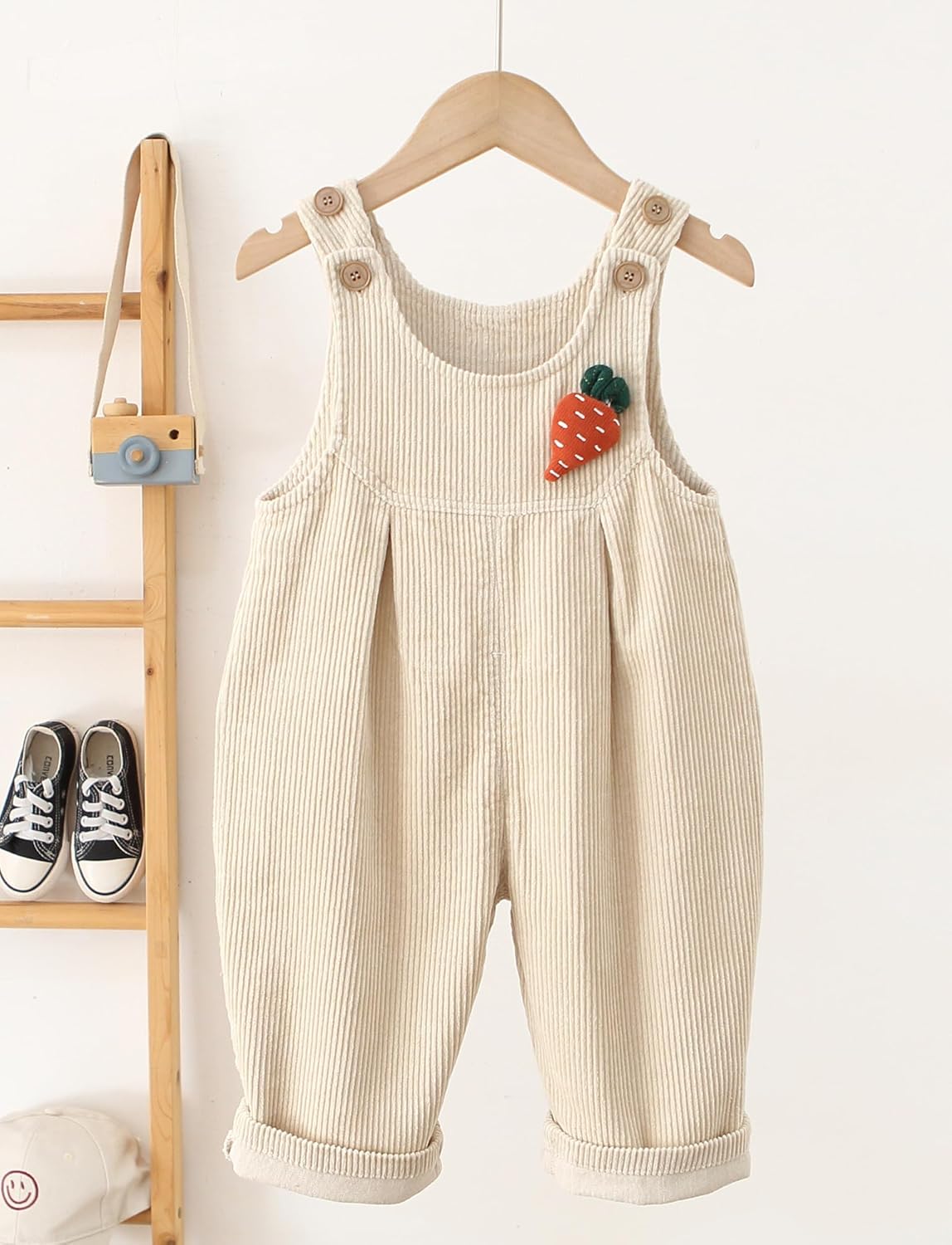 Happy Cherry Toddler Boy Girls Corduroy Overalls Toddler Bib Pants Infant Baby Suspender Jumpsuit Romper