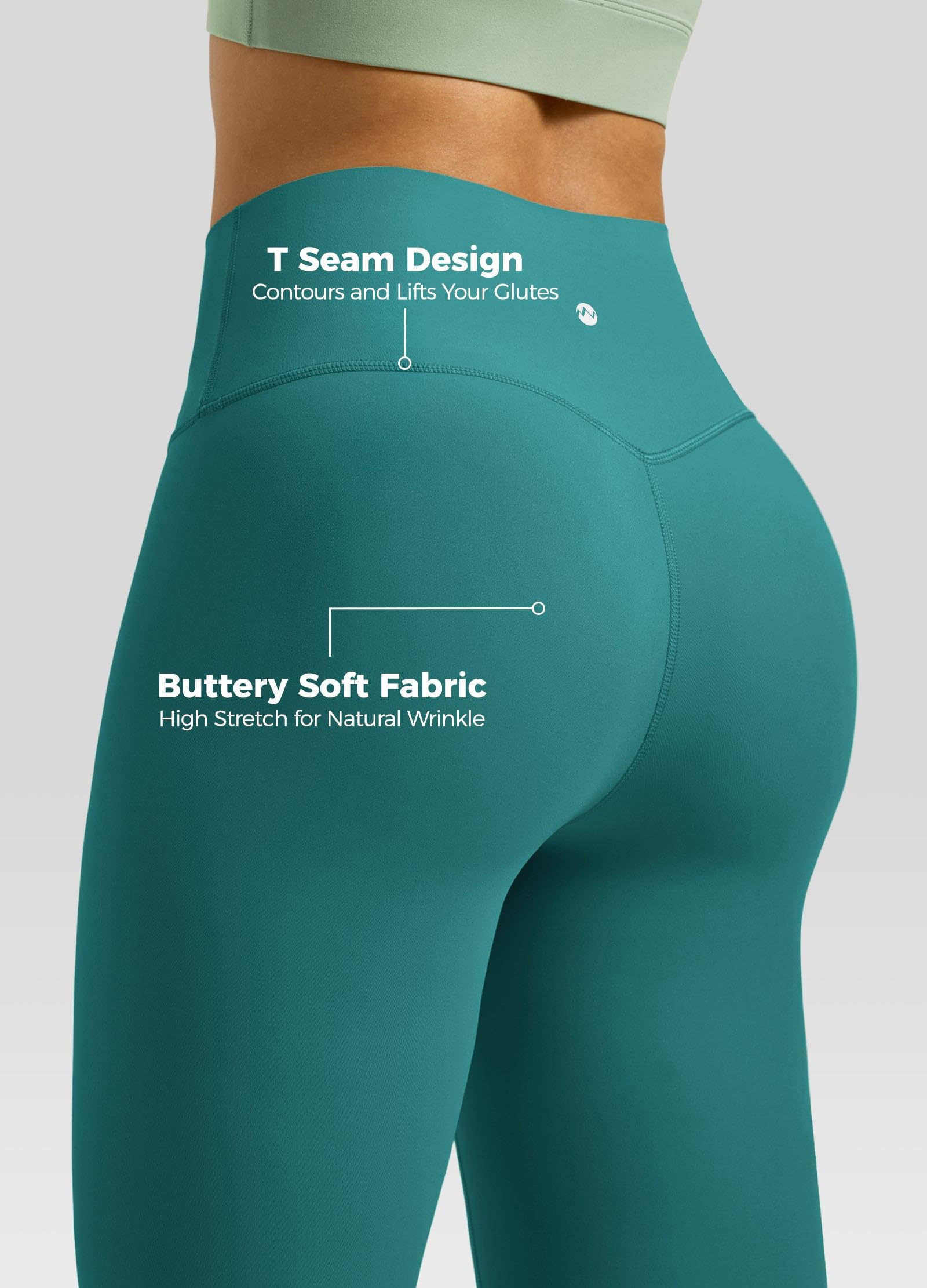 Willit Butterflux spodnie do jogi damskie legginsy treningowe z wysokim stanem dla kobiet kontrola brzucha sportowe bieganie legginsy na siłownię 63 cm 28