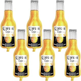 6 Pcs Beer Balloons Huge Coro na Beer Bottle Balloons for Beer Themed Birthday Party Decoration for Man