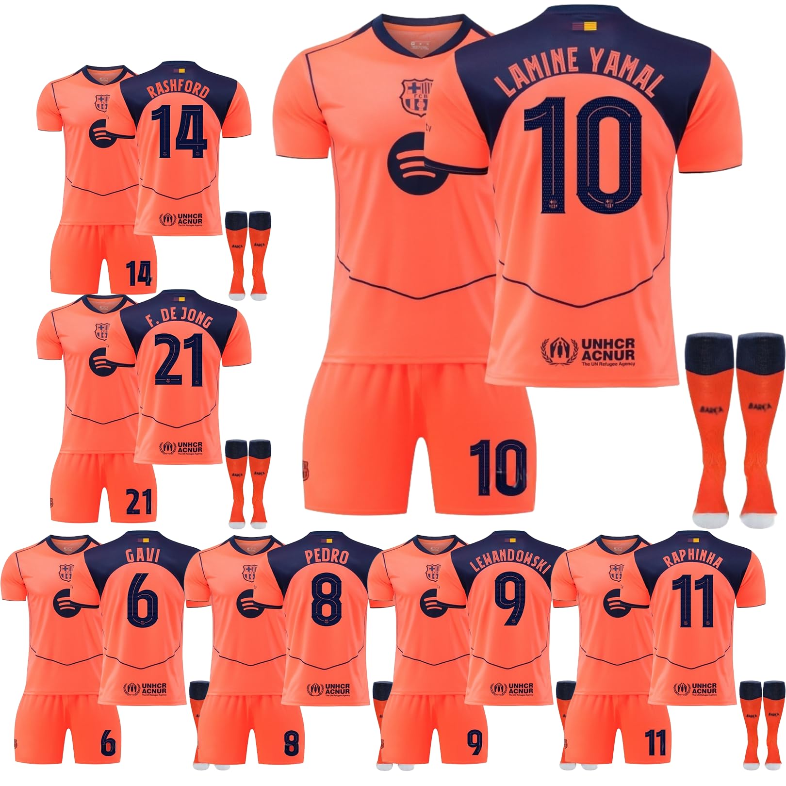 バルセロナ トラヴィス ぺドり ユニフォーム Mサイズ ラミンヤマル バルセロナ ユニフォーム 正規品Barcelona yamal FC