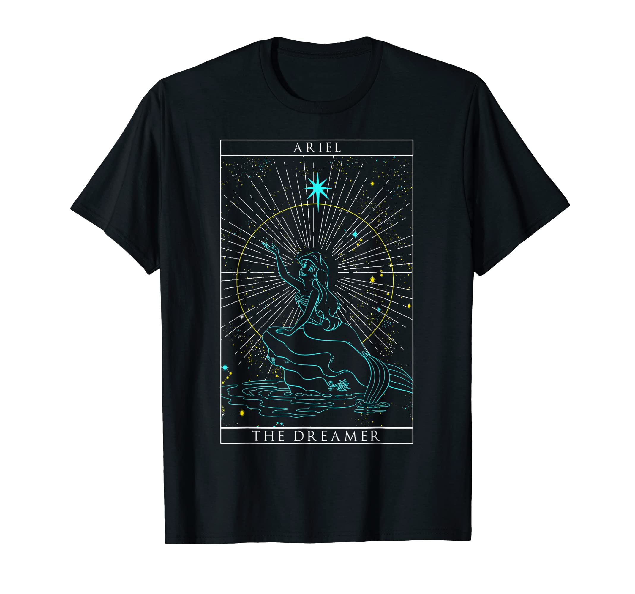 DisneyThe Little Mermaid Ariel The Dreamer Tarot Card T-ShirtOEKO-TEX STANDARD 100