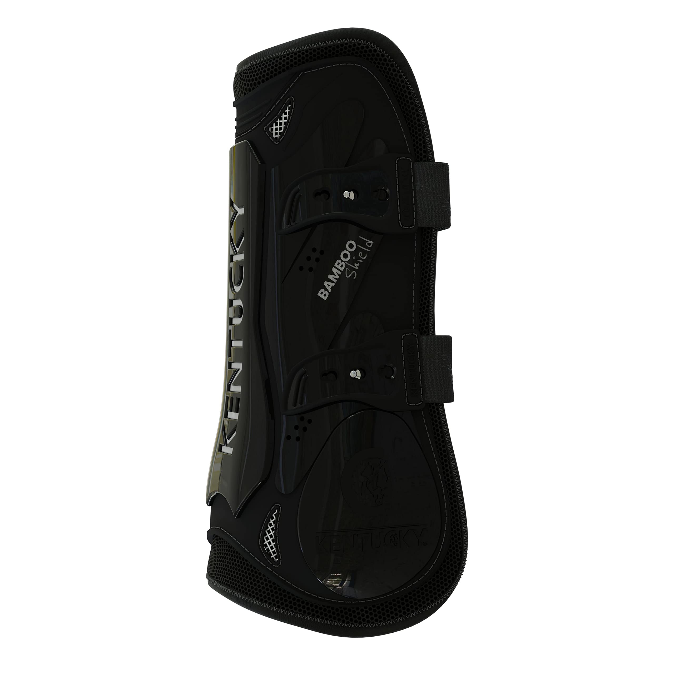 Guêtres Bamboo Elastic Kentucky noir M pour la protection des membres du cheval