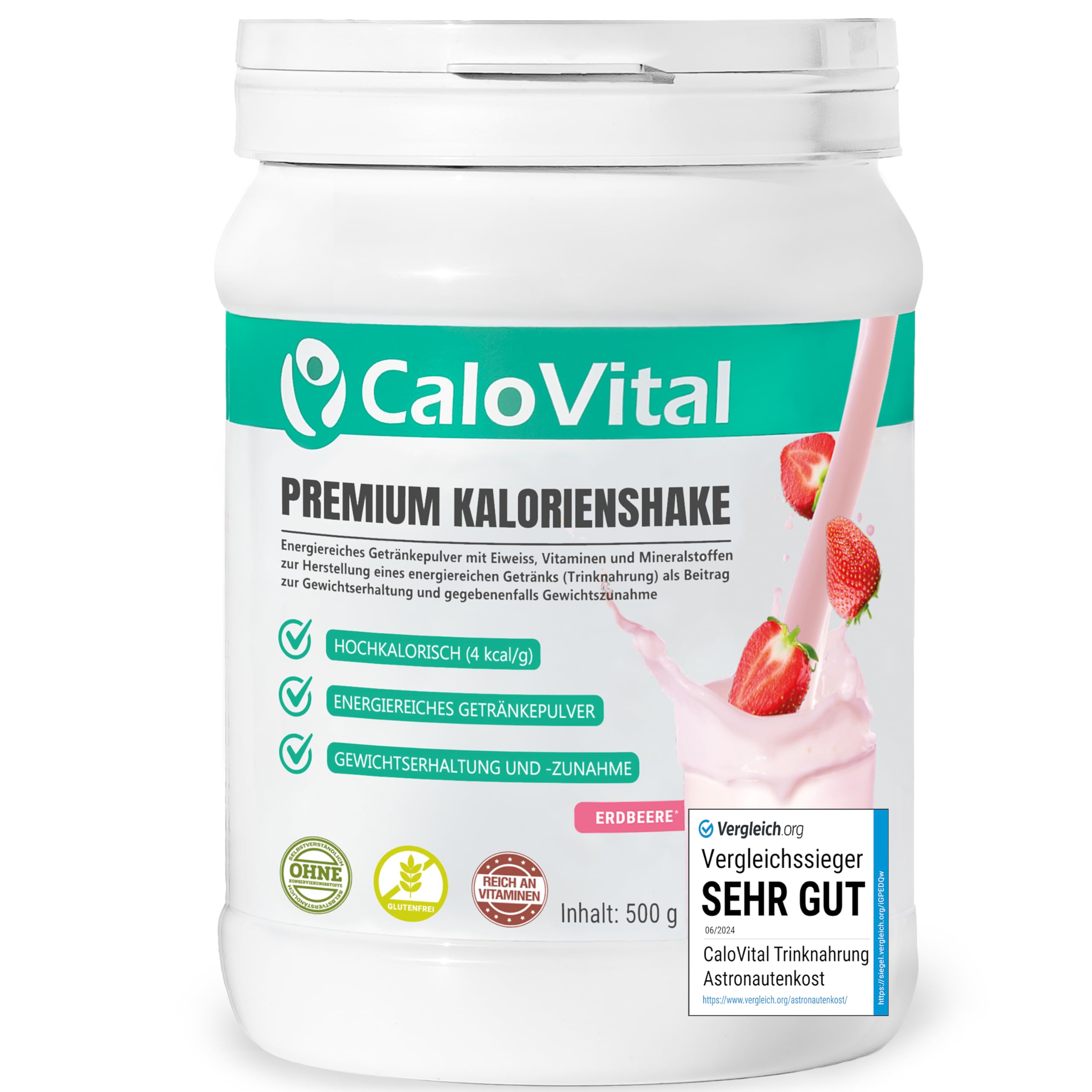 CaloVital Trinknahrung Erdbeere 500 g