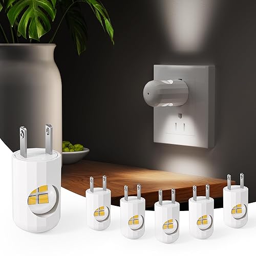 GEPLAD LED Night Light Plug-in Wall Outlet Light, 5000K Daylight,Ambient