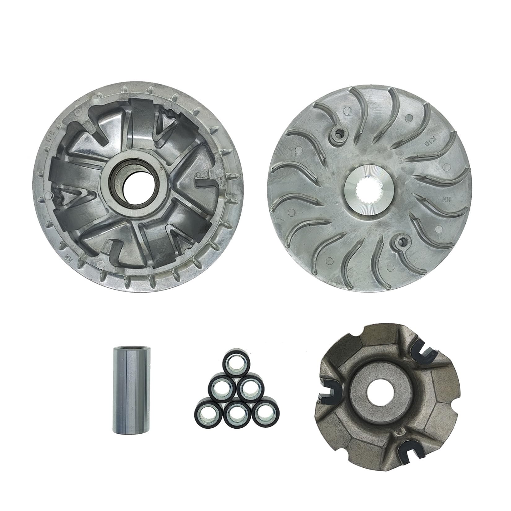 Misura for H-nda NSS350 Forza350 SH350 ADV350 350cc Scooter Variatore Drive Face Puleggia Assy 23g Set di Rulli Perline Piastra Boss B(BOSS B)
