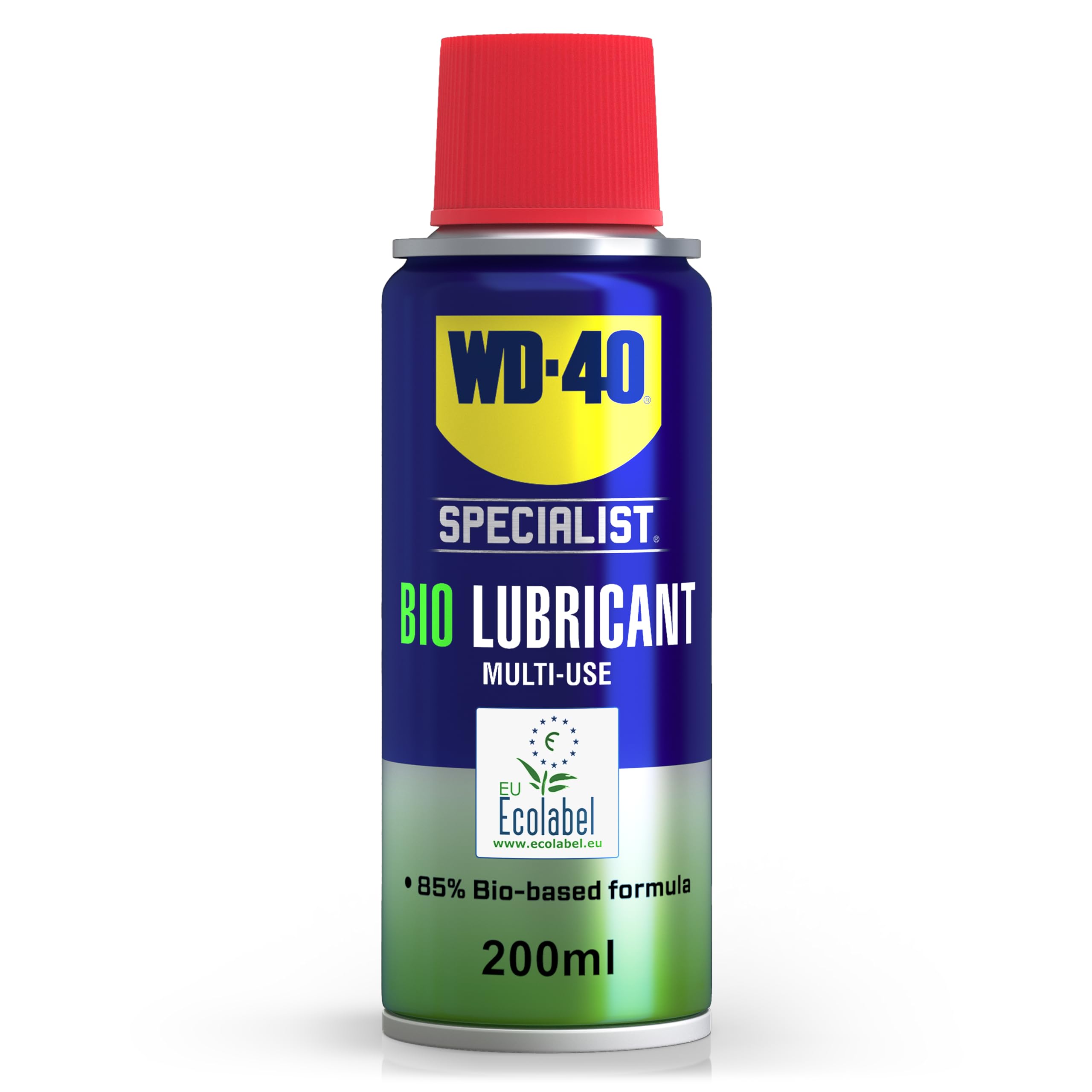 WD-40 Specialist Bio Lubricant Multi-Use 200ml, EU Ecolabel Certified 85% Bio-Based Lubricant Spray for Garden Tools, Bicycle, Home Maintenance on Metal, Plastic, Rubber, or Glass