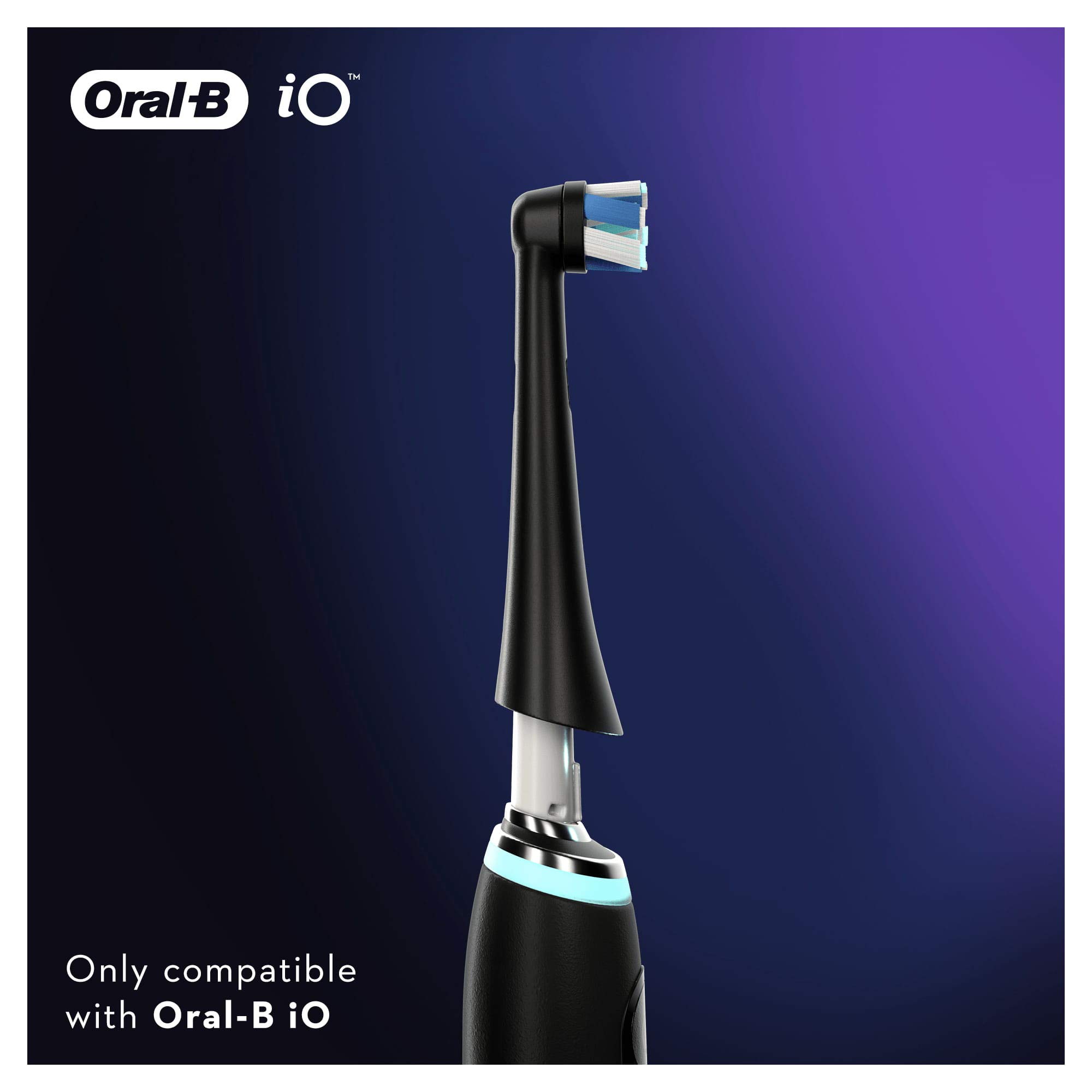 Oral-B iO Series 6 Plus Edition Elektrische Zahnbürste, black & iO Ultimative Reinigung Aufsteckbürsten für elektrische Zahnbürste, 4 Stück, ultimative Zahnreinigung mit iO Technologie, schwarz